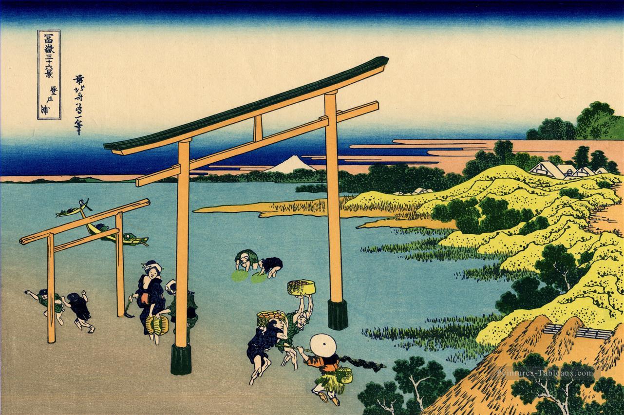 Baie de noboto Katsushika Hokusai ukiyoe Peintures à l'huile